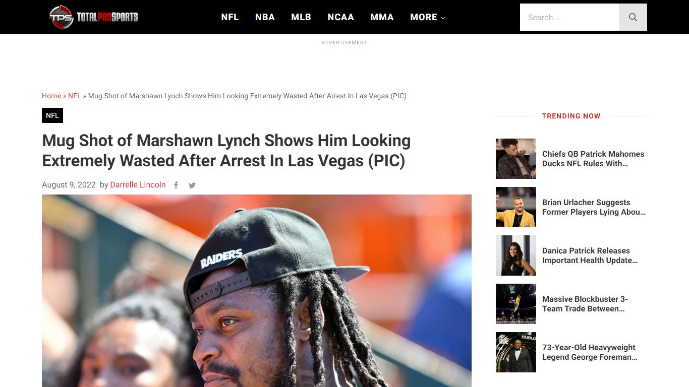 Mug Shot of Marshawn Lynch Shows Him Looking Extremely Wasted After ...